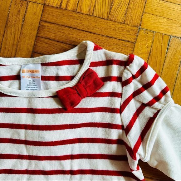 NWT Gymboree striped red and white top - Picture 2 of 3